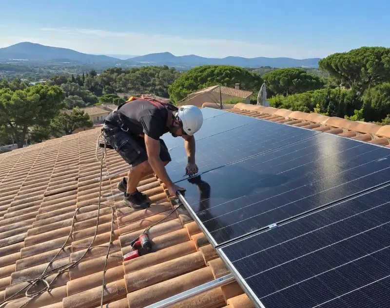Installateur panneaux solaires Puyloubier — pose photovoltaïque sur toiture