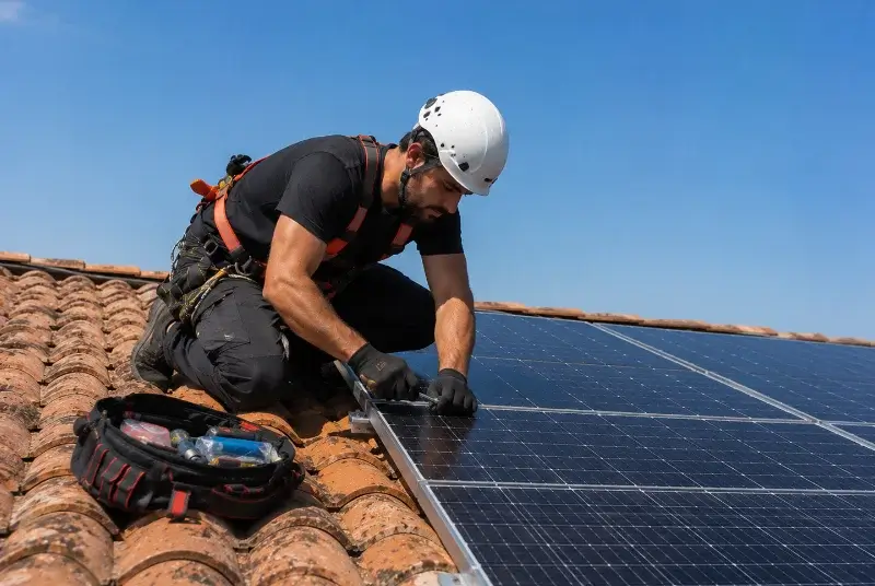 Maintenance et monitoring de panneaux solaires à Puyloubier