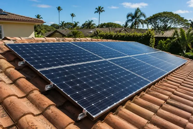 Installation de panneaux solaires à Puyloubier